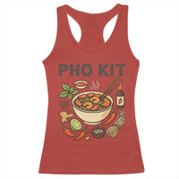 Funny Pho Kit Vietnamese Noodle Pun Racerback Tank Top Ramen Pho Lovers Hilarious Foodie Graphic - Wonder Print Shop