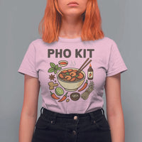 Funny Pho Kit Vietnamese Noodle Pun T Shirt For Women Ramen Pho Lovers Hilarious Foodie Graphic - Wonder Print Shop