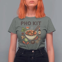 Funny Pho Kit Vietnamese Noodle Pun T Shirt For Women Ramen Pho Lovers Hilarious Foodie Graphic - Wonder Print Shop