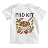 Funny Pho Kit Vietnamese Noodle Pun Toddler T Shirt Ramen Pho Lovers Hilarious Foodie Graphic - Wonder Print Shop