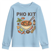 Funny Pho Kit Vietnamese Noodle Pun Youth Sweatshirt Ramen Pho Lovers Hilarious Foodie Graphic - Wonder Print Shop