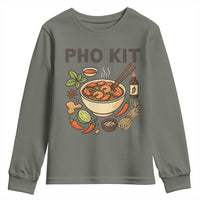 Funny Pho Kit Vietnamese Noodle Pun Youth Sweatshirt Ramen Pho Lovers Hilarious Foodie Graphic - Wonder Print Shop