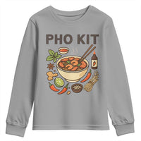 Funny Pho Kit Vietnamese Noodle Pun Youth Sweatshirt Ramen Pho Lovers Hilarious Foodie Graphic - Wonder Print Shop