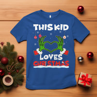 Funny Christmas T Shirt This Kid Loves Xmas Skeleton Heart - Wonder Print Shop