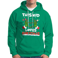 Funny Christmas Hoodie This Kid Loves Xmas Skeleton Heart - Wonder Print Shop