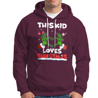 Funny Christmas Hoodie This Kid Loves Xmas Skeleton Heart - Wonder Print Shop