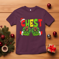 Christmas Couples T Shirt Chestnuts Xmas Matching Family Funny Chest Skeleton - Wonder Print Shop
