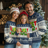 Christmas Couples Ugly Christmas Sweater Chestnuts Xmas Matching Family Funny Chest Skeleton - Wonder Print Shop