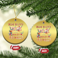 Funny Christmas Christmas Ornament Being Related To Me Is The Only Gift You Need - Wonder Print Shop