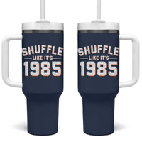 Shuffle Like It’s 1985 Tumbler With Handle Retro Championship Celebrated - Wonder Print Shop
