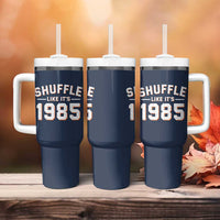 Shuffle Like It’s 1985 Tumbler With Handle Retro Championship Celebrated - Wonder Print Shop