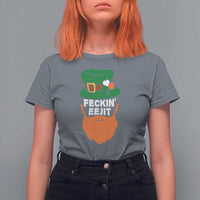 Funny St Patricks Day T Shirt For Women Feckin Eejit Irish Slang Idiot Patty's Day