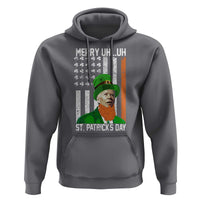 Funny Biden St Patricks Day Hoodie Merry 4th of Saint Patrick Uh Uh Leprechaun American Flag