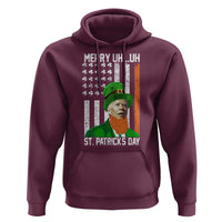 Funny Biden St Patricks Day Hoodie Merry 4th of Saint Patrick Uh Uh Leprechaun American Flag