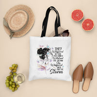 She Whispered Back I Am The Storm Dragonflies Tote Bag for Women, Dragonfly Tote Bag, Dragonfly Gift, Insect Lover, Spiritual Tote Bag Tote Bag - Wonder Print Shop