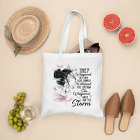 She Whispered Back I Am The Storm Dragonflies Tote Bag for Women, Dragonfly Tote Bag, Dragonfly Gift, Insect Lover, Spiritual Tote Bag Tote Bag - Wonder Print Shop