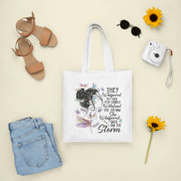 She Whispered Back I Am The Storm Dragonflies Tote Bag for Women, Dragonfly Tote Bag, Dragonfly Gift, Insect Lover, Spiritual Tote Bag Tote Bag - Wonder Print Shop