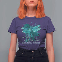 Sexual Assault Awareness T Shirt For Women In April We Wear Teal Ribbon Butterfly