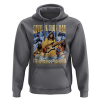Give Us This Day Our Daily Shred Funny Christian Jesus Rock Hoodie Faith Humor Music Lover Inspired Gift