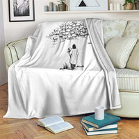 Jesus The Good Shepherd Minimalist Christian Throw Blanket Sheep Flock Faith Spiritual Inspirational Gift