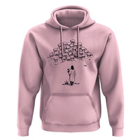 Jesus The Good Shepherd Minimalist Christian Hoodie Sheep Flock Faith Spiritual Inspirational Gift