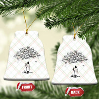 Jesus The Good Shepherd Minimalist Christian Ceramic Ornament Sheep Flock Faith Spiritual Inspirational Gift