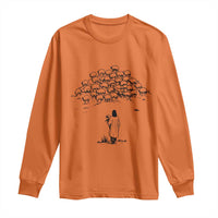 Jesus The Good Shepherd Minimalist Christian Long Sleeve Shirt Sheep Flock Faith Spiritual Inspirational Gift
