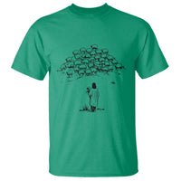Jesus The Good Shepherd Minimalist Christian T Shirt Sheep Flock Faith Spiritual Inspirational Gift