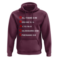GRACE Christian Scripture Acronym Hoodie Bible Verses Galatians Romans Acts Colossians Ephesians Faith Message Gift