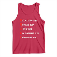 GRACE Christian Scripture Acronym Tank Top Bible Verses Galatians Romans Acts Colossians Ephesians Faith Message Gift