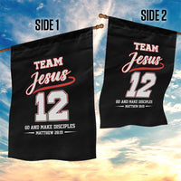 Team Jesus 12 Christian Sports Style Garden Flag Go And Make Disciples Matthew 28:19 Faith Athletic Inspired Gift