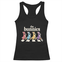 The Bunnies Parody Crossing Rabbits Graphic Racerback Tank Top Funny Easter Pop Culture Style Cute Bunny Gift