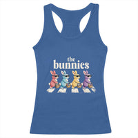 The Bunnies Parody Crossing Rabbits Graphic Racerback Tank Top Funny Easter Pop Culture Style Cute Bunny Gift