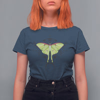 Nature Inspired Illustration Luna Moth Entomology Alchemy Mystic Moon T-Shirt for Women, Moth T-shirt, Spirituality Shirt T Shirt For Women - Wonder Print Shop