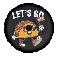Let’s Go Taco Patriotic Spare Tire Cover Funny 4th of July Food Humor
