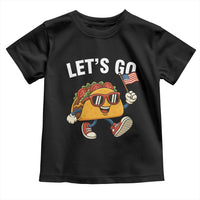Let’s Go Taco Patriotic Toddler T Shirt Funny 4th of July Food Humor