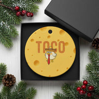 TACO Chicken in Sombrero Ceramic Ornament Funny Mexican Food - Wonder Print Shop