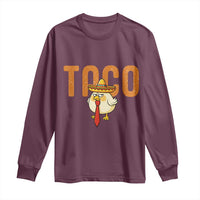 TACO Chicken in Sombrero Long Sleeve Shirt Funny Mexican Food