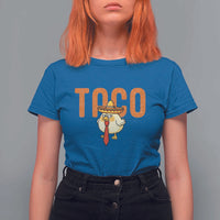 TACO Chicken in Sombrero T Shirt For Women Funny Mexican Food