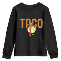 TACO Chicken in Sombrero Youth Sweatshirt Funny Mexican Food