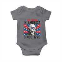 No Kings in America Since 1776 Baby Onesie Founding Fathers George Washington Patriotic