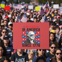 No Kings in America Since 1776 Protest Sign Founding Fathers George Washington Patriotic - Wonder Print Shop