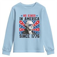 No Kings in America Since 1776 Youth Sweatshirt Founding Fathers George Washington Patriotic