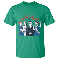 Patriotic Feminist Empowerment T Shirt Girl Will Be Girls Womens Rights 4th of July