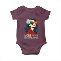 More Pride Less Prejudice Baby Onesie Retro Pride Month LGBTQ Feminist - Wonder Print Shop