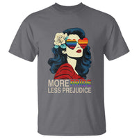 More Pride Less Prejudice T Shirt Retro Pride Month LGBTQ Feminist - Wonder Print Shop