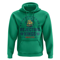 Rejecting Kings Since 1776 Hoodie Vintage Patriotic Ship No King In America