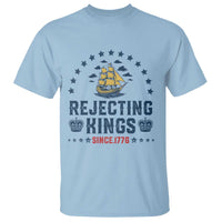 Rejecting Kings Since 1776 T Shirt Vintage Patriotic Ship No King In America