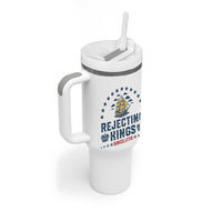 Rejecting Kings Since 1776 Tumbler With Handle Vintage Patriotic Ship No King In America