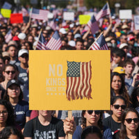 No Kings Since 1776 Protest Sign Patriotic 4th Of July Distressed American Flag - Wonder Print Shop